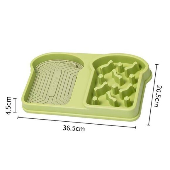 Pet Slow Feeder Bowl, Silicone Licking Mat, Anti-Slip & Anti-Tip - Picture 9 of 9